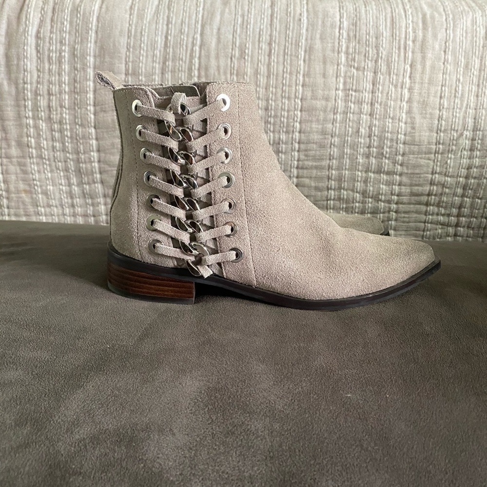 Taupe ankle booties